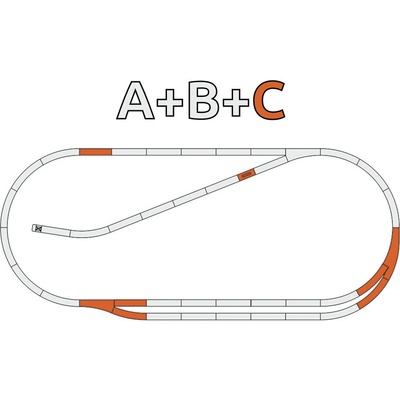 Roco Geoline Sada kolejí C s podložím 61102 – Zboží Dáma