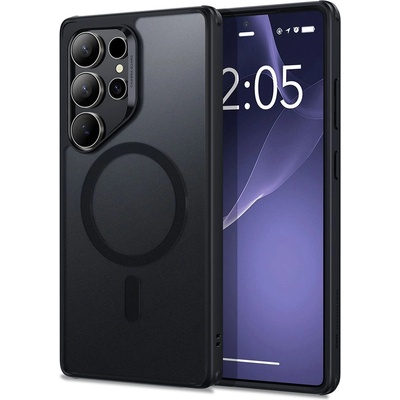 ESR Classic Hybrid HaloLock MagSafe Case - хибриден кейс с висока степен на защита с MagSafe за Samsung Galaxy S25 Ultra (черен-мат)