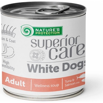 Nature's Protection Superior Care White Dogs Soup tuna & salmon 140 ml