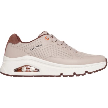 Skechers Маратонки Skechers Men's Leather Decorative Stitch Low-Top Trainers - Taupe