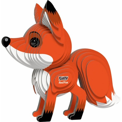 EUGY 3D kartonová skládačka Liška