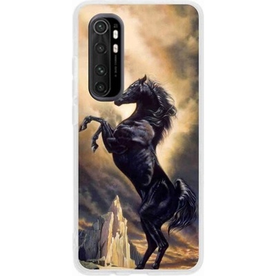 Pouzdro mmCase Gelové Xiaomi Mi 10 Pro - černé kreslené kůň