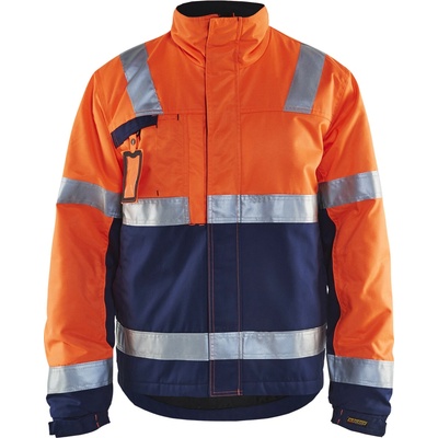 Blåkläder AB 4862 zimní bunda oranžová/námornická modrá