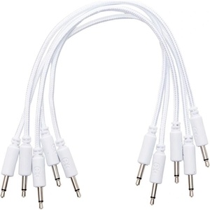 Erica Synths Braided eurorack patch cable 20cm (5pcs, white) 0, 2 m Директен - Директен Пач кабел (4751030829074)