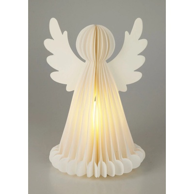 Home Styling Collection Svítící vánoční dekorace papírový anděl se 6 LED diodami bílý – Hledejceny.cz