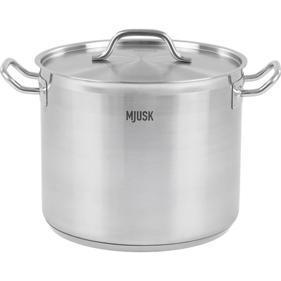 MJUSK Vysoký hrnec o objemu 20,9 l a průměru 320 mm s víkem z nerezové oceli 23226