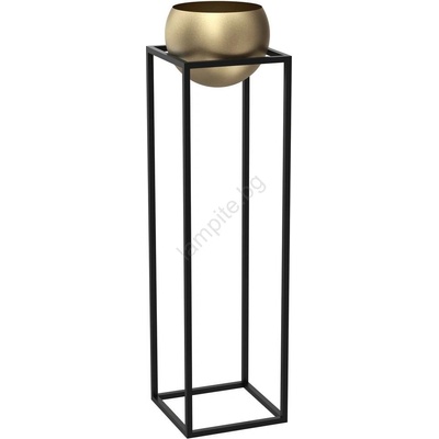 Luminex Метална саксия 111, 3x29 см черна/златиста (LU9012)