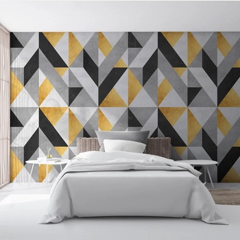 Image 1 of Art gift Тапет - златна геометрия