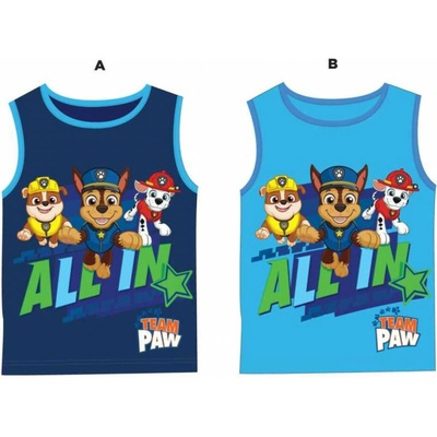 Paw Patrol Tlapková patrola Licencia chlapčenské tielko 23 tmavo modrá