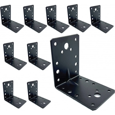 SVX Uholník s prelisom čierny 90x90x65 - 10ks