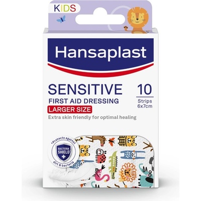 Hansaplast Sensitive Zvířátka Large náplasti 10 ks