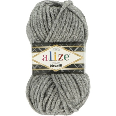 Alize Superlana Megafil 21 šedá