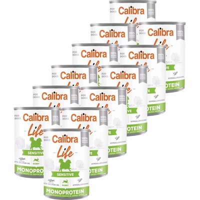 Calibra Dog Life Adult Sensitive Rabbit 12 x 400 g