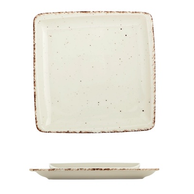 Gural Porselen - Side Квадратна чиния 22x22cm. (NBNORD22X22DU58KH) (0180403)