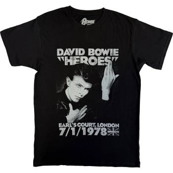 David Bowie Heroes Earls Court Black S Риза (BOWTS06MB01)