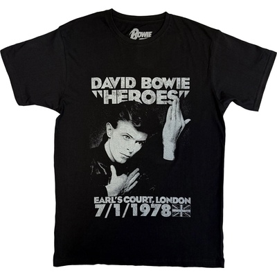 David Bowie Heroes Earls Court Black S Риза (BOWTS06MB01)