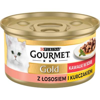 Gourmet Purina Gourmet Gold сьомга/пиле в сос 85 г