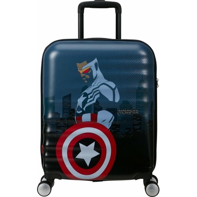 Príručný cestovný kufor American Tourister - Wavebreaker Spinner 55 Marvel /Captain America [152580-A528]