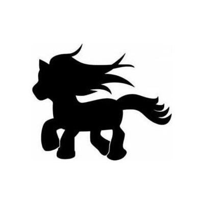 Šablona obrysová plast Pony 12,5x10cm