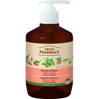 Green Pharmacy tekuté mýdlo Olivy a goji 460 ml