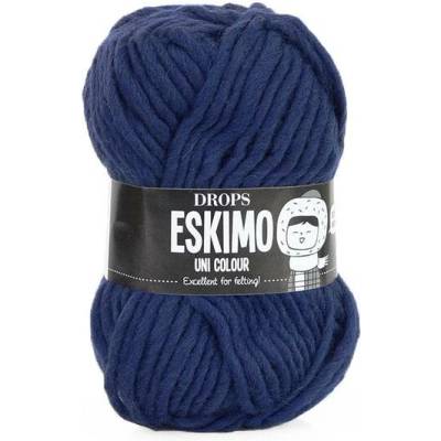 Příze DROPS Snow uni color 15 - tmavomodrá