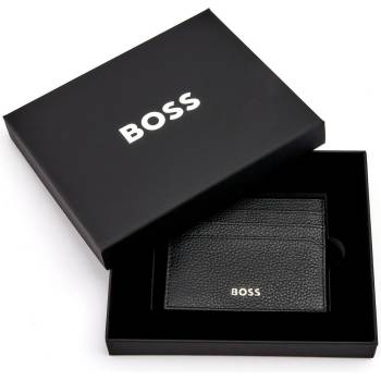 HUGO BOSS Черен кожен калъф за карти Hugo Boss Classic HLC416A Hugo Boss | Mnogotsveten | МЪЖЕ | UNI
