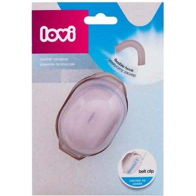 LOVI Soother Container Pink калъф за залъгалка с практична дръжка