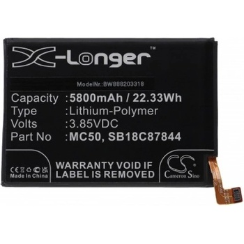 Image 1 of VHBW Батерия за Lenovo K12 Pro / Motorola G9 Power / Nokia G60 5G, MC50, 5800 mAh (888203318)