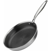 Elitehoff OCELOVÁ PÁNEV 26 CM S VOŠTINOVÝM POVLAKEM E-7548