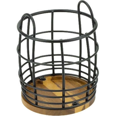 Horecano HOME-Поставка за прибори ЧЕРЕН МАТ Ø13.4xh15.5cm (WK810753) (0185149)