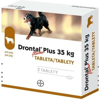 Bayer Drontal Dog Flavour XL 525/504/175 mg 2 tbl.