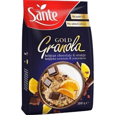 Sante GRANOLA GOLD ČOKOLÁDA POMARANČ 300g
