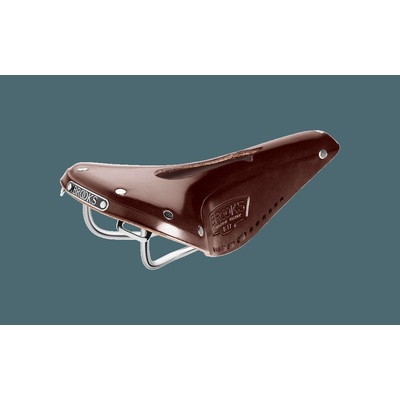 Brooks B17 Narrow Carved hnede