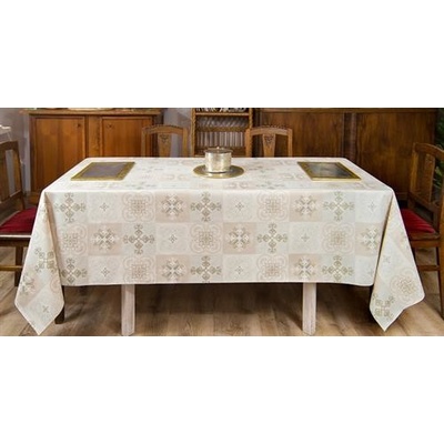 Impol Trade Obrus PVC 673531 návin ornamenty v kocke 20 mx140cm