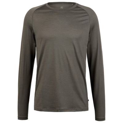 Мъжка мериносова блуза Heber Peak MerinoCool165 EvergreenHe. L/S Merino shirt - Olive Nights - размер 4XL (216-7066-0317)