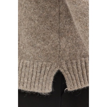 HUGO BOSS Пуловер с вълна boss дамски в сиво (50478315)