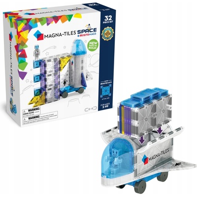 Magna-Tiles Magnetická stavebnica Space 32 ks