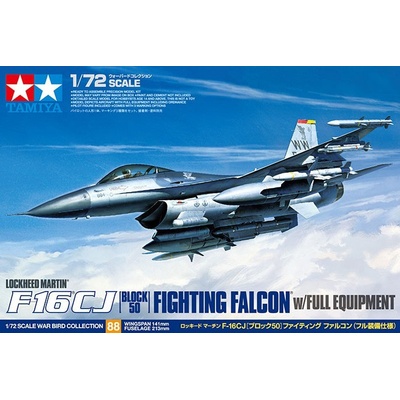Tamiya F-16 CJ Fighting Falcon Block 50 w/Full Equipment 1:72