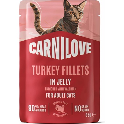 Carnilove Cat Jelly Krůta + kozlík lékařský 85 g