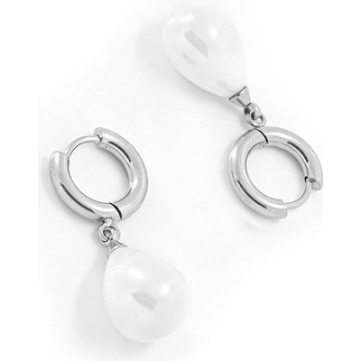 Foxette náušnice z chirurgické oceli Pearl Heritage F-1125