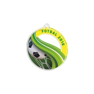 Poháry Bauer Akrylátová medaile MDAF0010M10 Fotbal