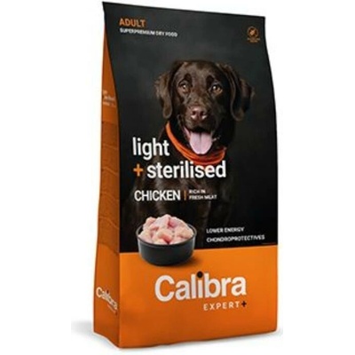 Calibra Dog Expert + Adult Light & Steril. Chicken 2 kg