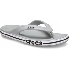 Crocs BAYABAND FLIP sivá čierna biela/