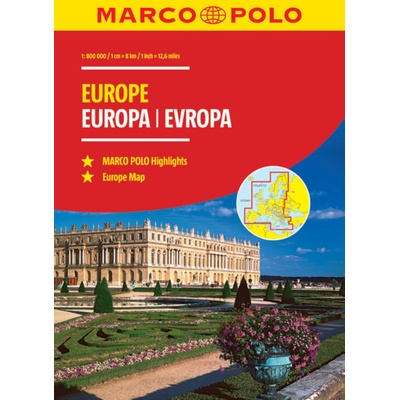 Evropa-Europa atlas spirála 1:800 000 Marco Polo - Marco Polo – Zboží Dáma