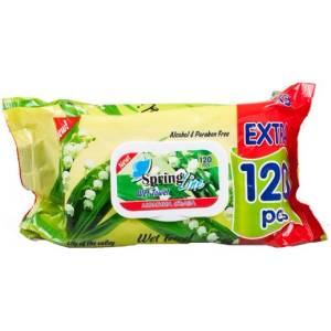 Spring Line Мокри кърпи 120бр - Момина сълза (273)