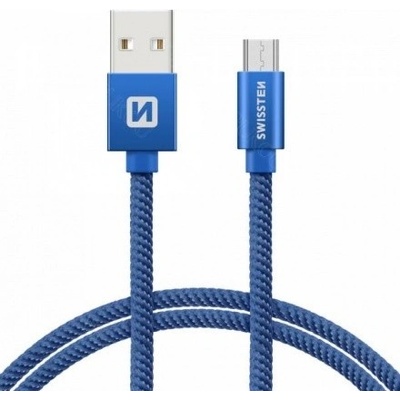 SWISSTEN TEXTILE datový kabel USB - (USB TYP C) 1.2m