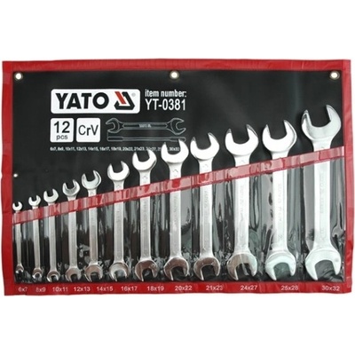 Yato Sada 12 plochých kľúčov 6 - 32 mm YT-0381