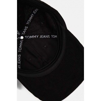 Tommy Jeans Джинсова шапка с козирка Tommy Jeans в черно с апликация AM0AM12636 (AM0AM12636)