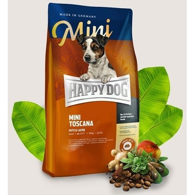 Happy Dog Super Premium Supreme Mini Toscana kačica a losos 0,3 kg