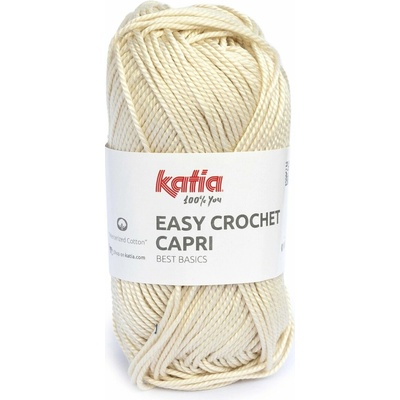 EASY CROCHET CAPRI Katia Farby EASY CROCHET CAPRI: 102 veľmi svetlá béžová